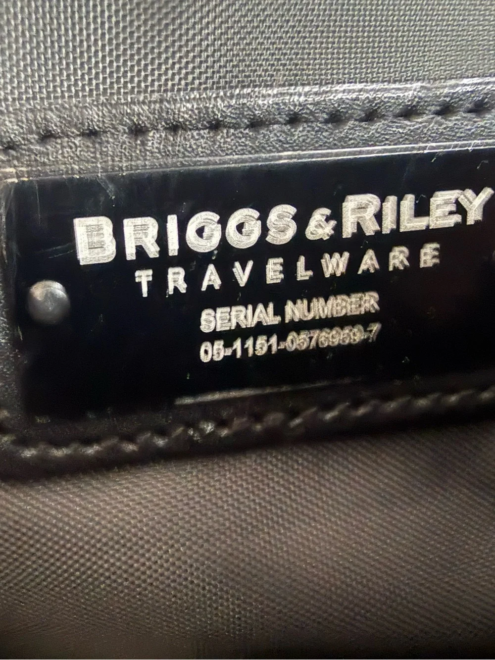 Vintage Black Briggs & Riley Duffle Bag, Used Condition